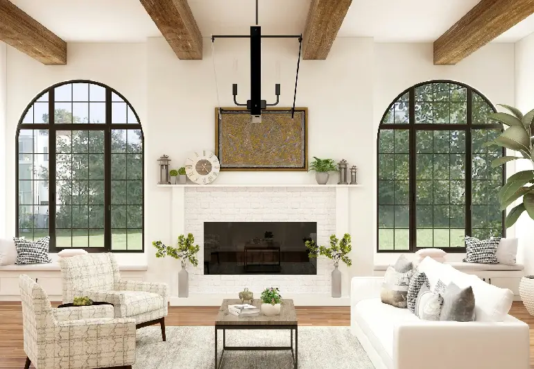 Modern Living Room Interior Design in Kolkata