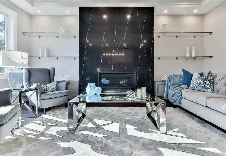 Modern Living Room Interior Design in Kolkata